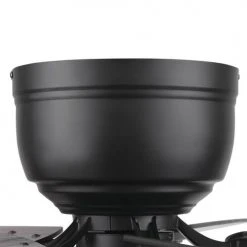 Flash Sale ⭐ Patriot Lighting™ Annetta 52" Matte Black LED Indoor/Outdoor Ceiling Fan 😉 -Patriot Lighting Sales 3550748 20778 Housing Closeup