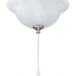 Flash Sale ✨ Patriot Lighting® White Swirled Marble Bowl LED Ceiling Fan Light 😀