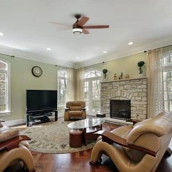 Best Sale ⌛ Patriot Lighting™ Taylor 48" Espresso Indoor LED Ceiling Fan ⌛ -Patriot Lighting Sales 3557057 room2