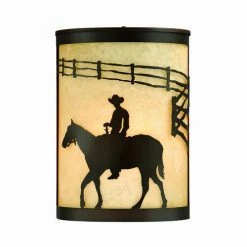 Outlet 🤩 Patriot Lighting® Ranch Burnished Bronze Outdoor Wall Light 🎁