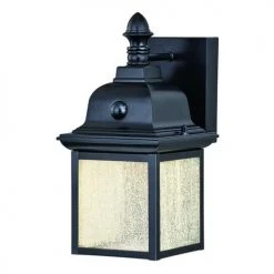 Best deal ⭐ Patriot Lighting® Breccan Black 12.25" Motion Sensor LED Outdoor Security Wall Light ✔️