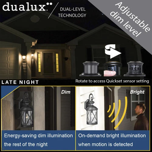 Flash Sale 👍 Patriot Lighting® Dualux Black Motion Sensor Outdoor Security Wall Light 🛒 4 Flash Sale 👍 Patriot Lighting® Dualux Black Motion Sensor Outdoor Security Wall Light 🛒 - Image 2