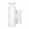 Cheapest ⭐ Patriot Lighting® Dualux Cylinder Textured White Motion Sensor Integrated LED Outdoor Security Wall Light 😉 -Patriot Lighting Sales 356 9943new
