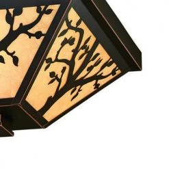 Flash Sale 🎁 Patriot Lighting® Tree Burnished Bronze 3-Light Outdoor Flush Mount Ceiling Light 🤩 -Patriot Lighting Sales 356 9952 FG