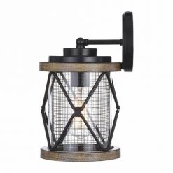 Discount 🔥 Patriot Lighting® Elegant Home Bodhi Black & Replica Wood Outdoor Wall Light 😀 -Patriot Lighting Sales 3561113 Alt2