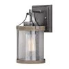 Cheap ⌛ Patriot Lighting® Elegant Home Brooklyn Natural Iron & Distressed Faux Wood Outdoor Wall Light 🎁 -Patriot Lighting Sales 3561115 Master