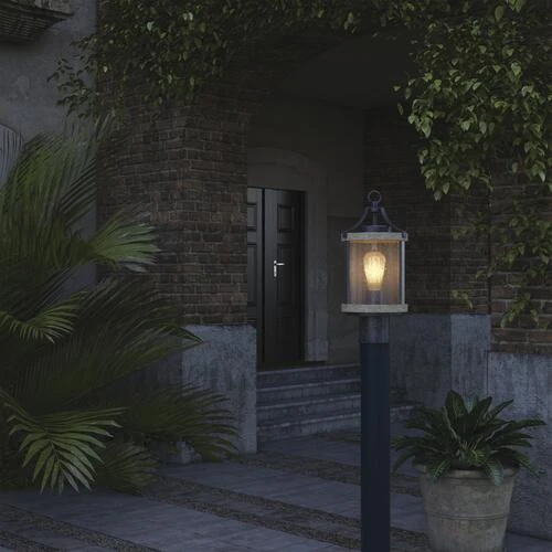 Wholesale 🧨 Patriot Lighting® Elegant Home Brooklyn Natural Iron & Distressed Faux Wood Post Light ✔️ 5 Wholesale 🧨 Patriot Lighting® Elegant Home Brooklyn Natural Iron & Distressed Faux Wood Post Light ✔️ - Image 3