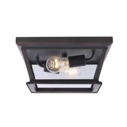 Coupon 🌟 Patriot Lighting® Holliday Oil-Rubbed Bronze 2-Light Outdoor Flush Mount Ceiling Light 🔥 -Patriot Lighting Sales 3561127 P FR