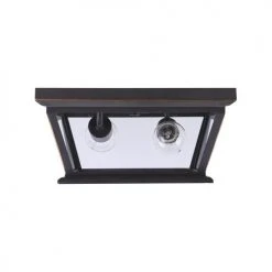 Coupon 🌟 Patriot Lighting® Holliday Oil-Rubbed Bronze 2-Light Outdoor Flush Mount Ceiling Light 🔥 -Patriot Lighting Sales 3561127 P LS OFF