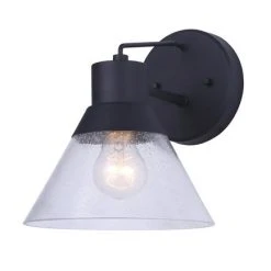 Budget 💯 Patriot Lighting® Connie Black Outdoor Wall Light - 2 Pack ✔️