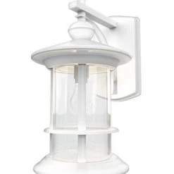 Wholesale ⌛ Patriot Lighting® Treehouse White Outdoor Wall Light 🔔 -Patriot Lighting Sales 3561162 Treehouse Light Angle