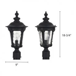 New 👏 Patriot Lighting® Tomek Black Outdoor Post Light 🔔 -Patriot Lighting Sales 3561181 Alt6