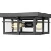 Coupon 🛒 Patriot Lighting® Ward Matte Black Flush Mount Outdoor Ceiling Light 🎉 -Patriot Lighting Sales 3561189 P Alt1