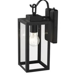 Deals 😍 Patriot Lighting® Reanne Matte Black Dust To Dawn Outdoor Wall Light 🔥 -Patriot Lighting Sales 3561198 P ALT4