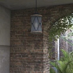 Wholesale ✔️ Patriot Lighting® Elegant Home Bodhi Black & Replica Wood Outdoor Pendant Light ✨ -Patriot Lighting Sales 3563823 Alt4