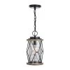 Wholesale ✔️ Patriot Lighting® Elegant Home Bodhi Black & Replica Wood Outdoor Pendant Light ✨ -Patriot Lighting Sales 3563823 Master