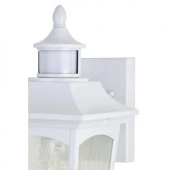 New 🥰 Patriot Lighting® Dualux Eloise II White Motion Sensor Outdoor Security Wall Light 🔔 -Patriot Lighting Sales 3563840 Alt2