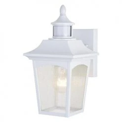 New 🥰 Patriot Lighting® Dualux Eloise II White Motion Sensor Outdoor Security Wall Light 🔔 -Patriot Lighting Sales 3563840 Alt4
