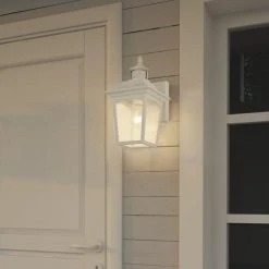 New 🥰 Patriot Lighting® Dualux Eloise II White Motion Sensor Outdoor Security Wall Light 🔔 -Patriot Lighting Sales 3563840 Alt8