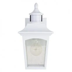 New 🥰 Patriot Lighting® Dualux Eloise II White Motion Sensor Outdoor Security Wall Light 🔔