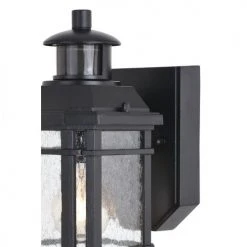Cheap 🥰 Patriot Lighting® Dualux Elizabeth II Textured Black Motion Sensor Outdoor Security Wall Light 🛒 -Patriot Lighting Sales 3563841 Alt1
