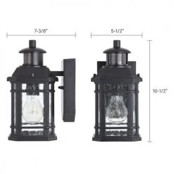 Cheap 🥰 Patriot Lighting® Dualux Elizabeth II Textured Black Motion Sensor Outdoor Security Wall Light 🛒 -Patriot Lighting Sales 3563841 Alt3