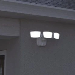 Best reviews of 🧨 Patriot Lighting® Dualux White LED Triple Head Dusk-to-Dawn Outdoor Security Flood Light ✨ -Patriot Lighting Sales 3569424 Alt9