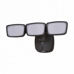 Promo ✨ Patriot Lighting® Dualux Bronze LED Triple Head Outdoor Security Flood Light ✨ -Patriot Lighting Sales 3569426 Alt2