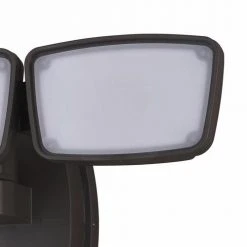 Promo ✨ Patriot Lighting® Dualux Bronze LED Triple Head Outdoor Security Flood Light ✨ -Patriot Lighting Sales 3569426 Alt5