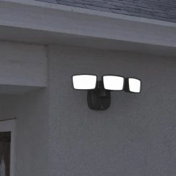 Promo ✨ Patriot Lighting® Dualux Bronze LED Triple Head Outdoor Security Flood Light ✨ -Patriot Lighting Sales 3569426 Alt8