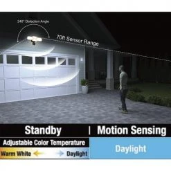 Brand new 🔥 Patriot Lighting® Dualux Bronze LED 4-Head Motion Sensor Outdoor Security Flood Light ✔️ -Patriot Lighting Sales 3569447 Alt9