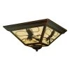 Best Sale 😉 Patriot Lighting® Fly Fish Burnished Bronze Outdoor Flush Mount Ceiling Light 🌟 -Patriot Lighting Sales 3569947