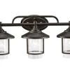 Outlet 💯 Patriot Lighting® Elegant Home Miner Bronze 3-Light Vanity Light 🎉 -Patriot Lighting Sales 37406