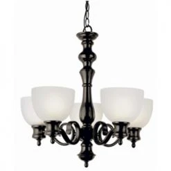 Best Sale 👏 Patriot Lighting® Arabella 5-Light Oil Rubbed Bronze Chandelier 💯