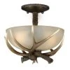 Brand new ❤️ Patriot Lighting® Yoho Black Walnut Antler Semi-Flush Mount Ceiling Light ✨ -Patriot Lighting Sales C0014