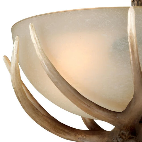Brand new ❤️ Patriot Lighting® Yoho Black Walnut Antler Semi-Flush Mount Ceiling Light ✨ 5 Brand new ❤️ Patriot Lighting® Yoho Black Walnut Antler Semi-Flush Mount Ceiling Light ✨ - Image 3