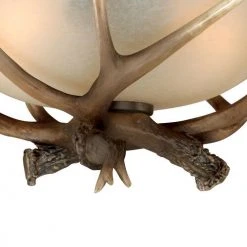 Brand new ❤️ Patriot Lighting® Yoho Black Walnut Antler Semi-Flush Mount Ceiling Light ✨ 9 Brand new ❤️ Patriot Lighting® Yoho Black Walnut Antler Semi-Flush Mount Ceiling Light ✨ -Patriot Lighting Sales C0014 3