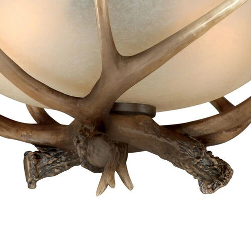 Brand new ❤️ Patriot Lighting® Yoho Black Walnut Antler Semi-Flush Mount Ceiling Light ✨ 6 Brand new ❤️ Patriot Lighting® Yoho Black Walnut Antler Semi-Flush Mount Ceiling Light ✨ - Image 4