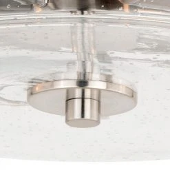 Best Sale 🔔 Patriot Lighting® Addison Satin Nickel Flush Mount Ceiling Light ✔️ -Patriot Lighting Sales C0169 3