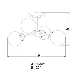 Discount 😉 Patriot Lighting® Orbit Oil Rubbed Bronze 4 Light Semi-Flush Mount Ceiling Light 💯 9 Discount 😉 Patriot Lighting® Orbit Oil Rubbed Bronze 4 Light Semi-Flush Mount Ceiling Light 💯 -Patriot Lighting Sales C0194 DWG