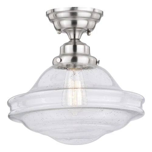 Best Sale ⭐ Patriot Lighting® Huntley Satin Nickel Semi-Flush Mount Ceiling Light ❤️ 3 Best Sale ⭐ Patriot Lighting® Huntley Satin Nickel Semi-Flush Mount Ceiling Light ❤️