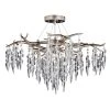 Coupon 👍 Patriot Lighting® Rainier Satin Nickel 4 Light Semi-Flush Mount Ceiling Light ⭐