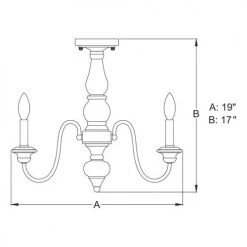 Wholesale ✔️ Patriot Lighting® Georgetown Oil Burnished Bronze Semi-Flush Mount Ceiling Light ✨ -Patriot Lighting Sales C0225 DWG