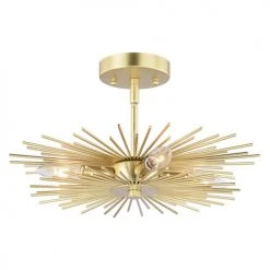 Best reviews of ❤️ Patriot Lighting® Nikko Gold Semi-Flush Mount Ceiling Light 🧨