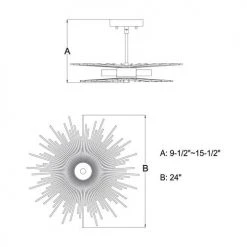 Discount 🌟 Patriot Lighting® Nikko Gold Semi-Flush Mount Ceiling Light ✔️ 13 Discount 🌟 Patriot Lighting® Nikko Gold Semi-Flush Mount Ceiling Light ✔️ -Patriot Lighting Sales C0228 DWG