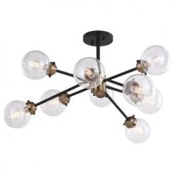 Top 10 👏 Patriot Lighting® Orbit Oil Rubbed Bronze 9 Light Semi-Flush Mount Ceiling Light ✨