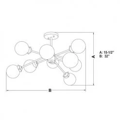 Top 10 👏 Patriot Lighting® Orbit Oil Rubbed Bronze 9 Light Semi-Flush Mount Ceiling Light ✨ 15 Top 10 👏 Patriot Lighting® Orbit Oil Rubbed Bronze 9 Light Semi-Flush Mount Ceiling Light ✨ -Patriot Lighting Sales C0238 DWG