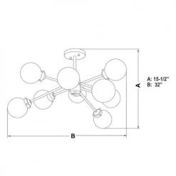 Promo 🛒 Patriot Lighting® Orbit Oil Rubbed Bronze 9 Light Semi-Flush Mount Ceiling Light 😀 11 Promo 🛒 Patriot Lighting® Orbit Oil Rubbed Bronze 9 Light Semi-Flush Mount Ceiling Light 😀 -Patriot Lighting Sales C0239 DWG