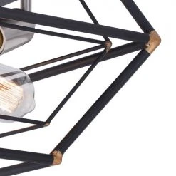 Budget 🥰 Patriot Lighting® Bartlett Oil Rubbed Bronze 3 Light Flush Mount Ceiling Light ✨ -Patriot Lighting Sales C0241 1