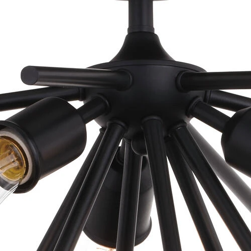 Discount ⭐ Patriot Lighting® Estelle Matte Black 3 Light Semi-Flush Mount Ceiling Light ✨ 5 Discount ⭐ Patriot Lighting® Estelle Matte Black 3 Light Semi-Flush Mount Ceiling Light ✨ - Image 3